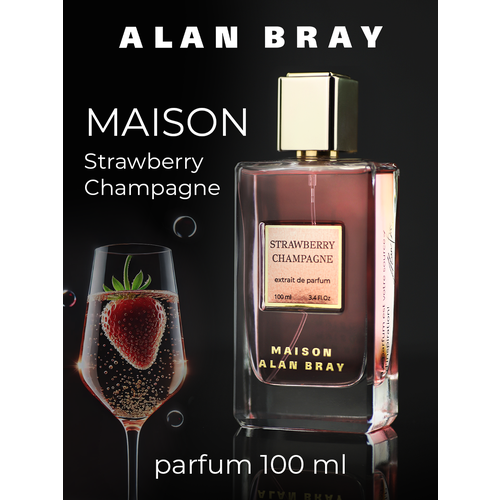 Духи женские Maison Strawberry Champagne 100 мл клубника, шампанское