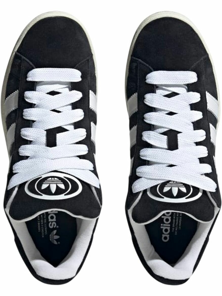 Кроссовки adidas Campus 00s, полнота F, размер 9 UK, Черный/Белый/Белый — фото 1