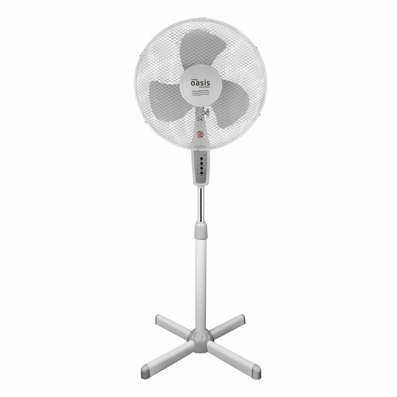 Вентилятор напольный 40Вт белый пультДУ Oasis (1шт в уп)