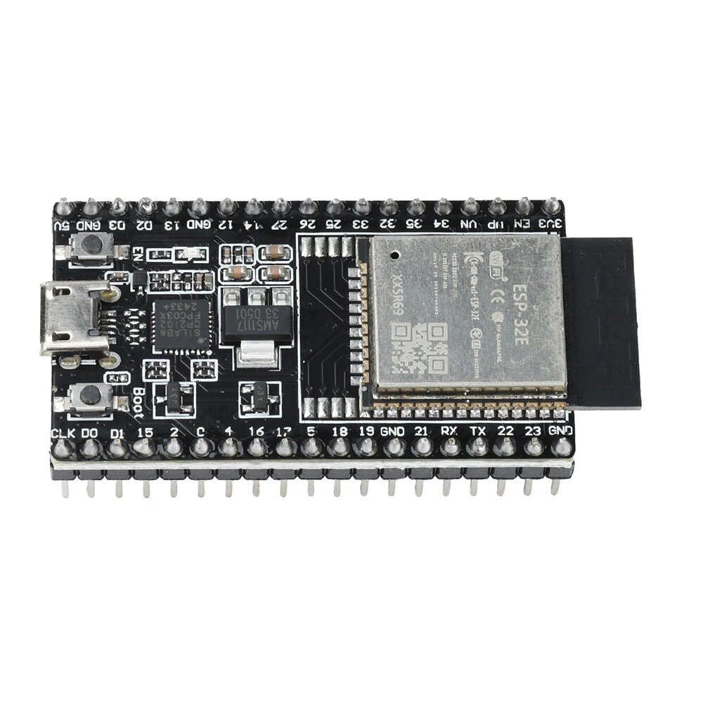 ESP32-DevKitC ESP32-S Модуль макетной платы основной платы ESP32-WROOM-32E IoT NodeMCU-32 CP2102 Чип драйвера, Micro USB
