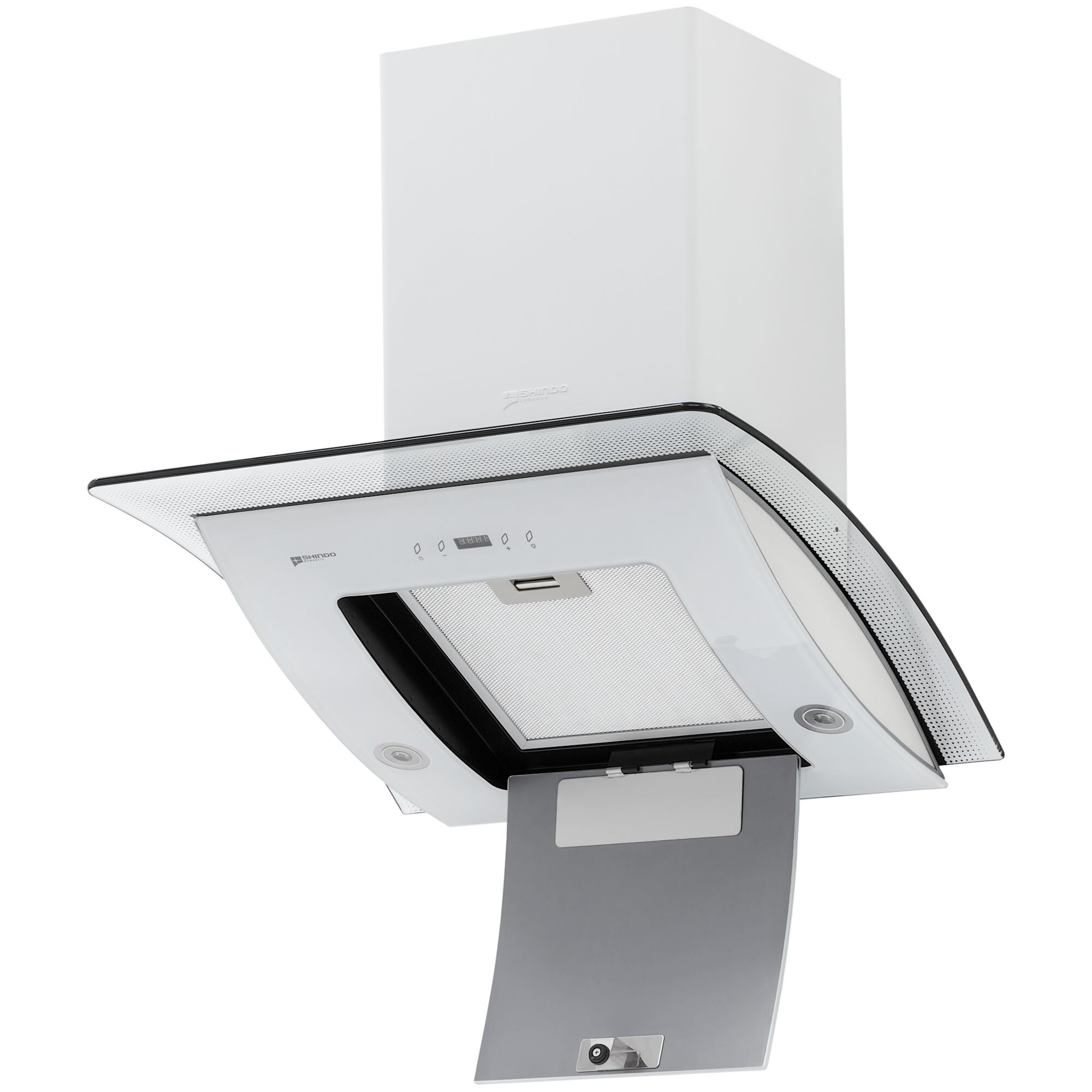 Изображение Вытяжка кухонная 60 см наклонная SHINDO ALIOT PS 60 W/OG 3ETC