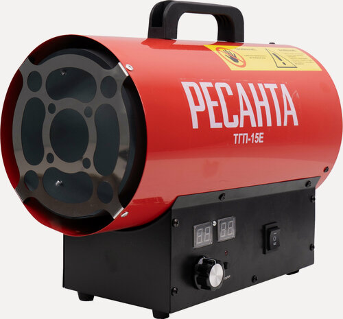 Изображение товара Тепловая пушка газовая Ресанта ТГП-15E, 400 м³/ч, 15 кВт, 1.16 кг/ч