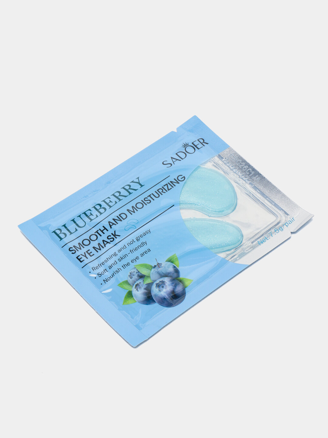 Патчи под глаза Sadoer "Blueberry", 1 шт — фото 1