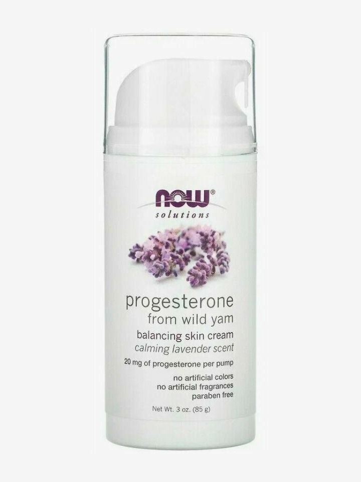 Крем для женщин Now Progesterone Cream with Lavender с ароматом лаванды, 85 гр