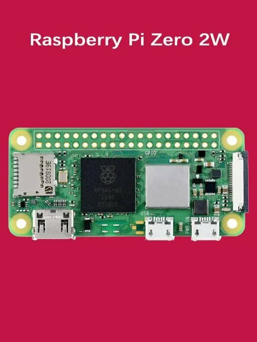 Raspberry Pi Zero 2W с 1 ГГц четырехъядерным процессором ARM, процессором Cortex-A53, WiFi, Bluetooth 4.2 BLE Отсутствие рядной заглушки