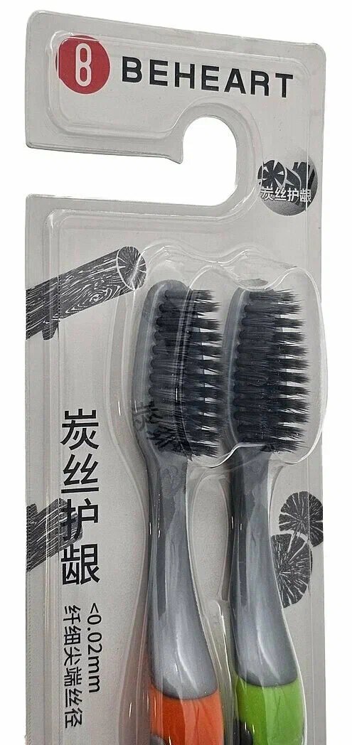 Изображение Набор зубных щёток Xiaomi BEHEART Carbon Wire Gingival Protection Toothbrush (2шт)