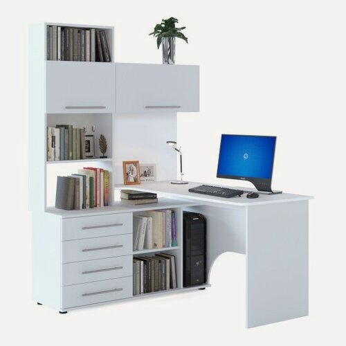 Изображение товара Стол компьютерный Мебельная Фабрика "сокол" КСТ-14.1Л Левый Белый