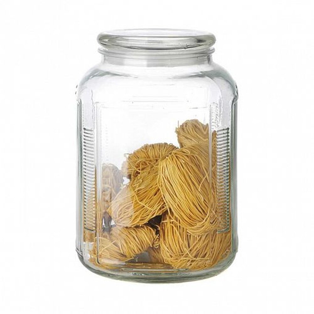 Банка для сыпучих продуктов Mallony Aria стекло с крышкой 33 л