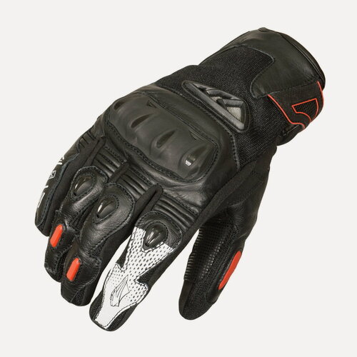 Изображение товара RUSH Перчатки SHORTY кожа, цвет Черный, Размер S