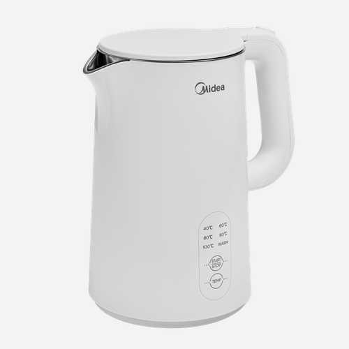 Изображение товара Электрический чайник Midea MK-8017, 2200 Вт, объем 1.5 л, белый