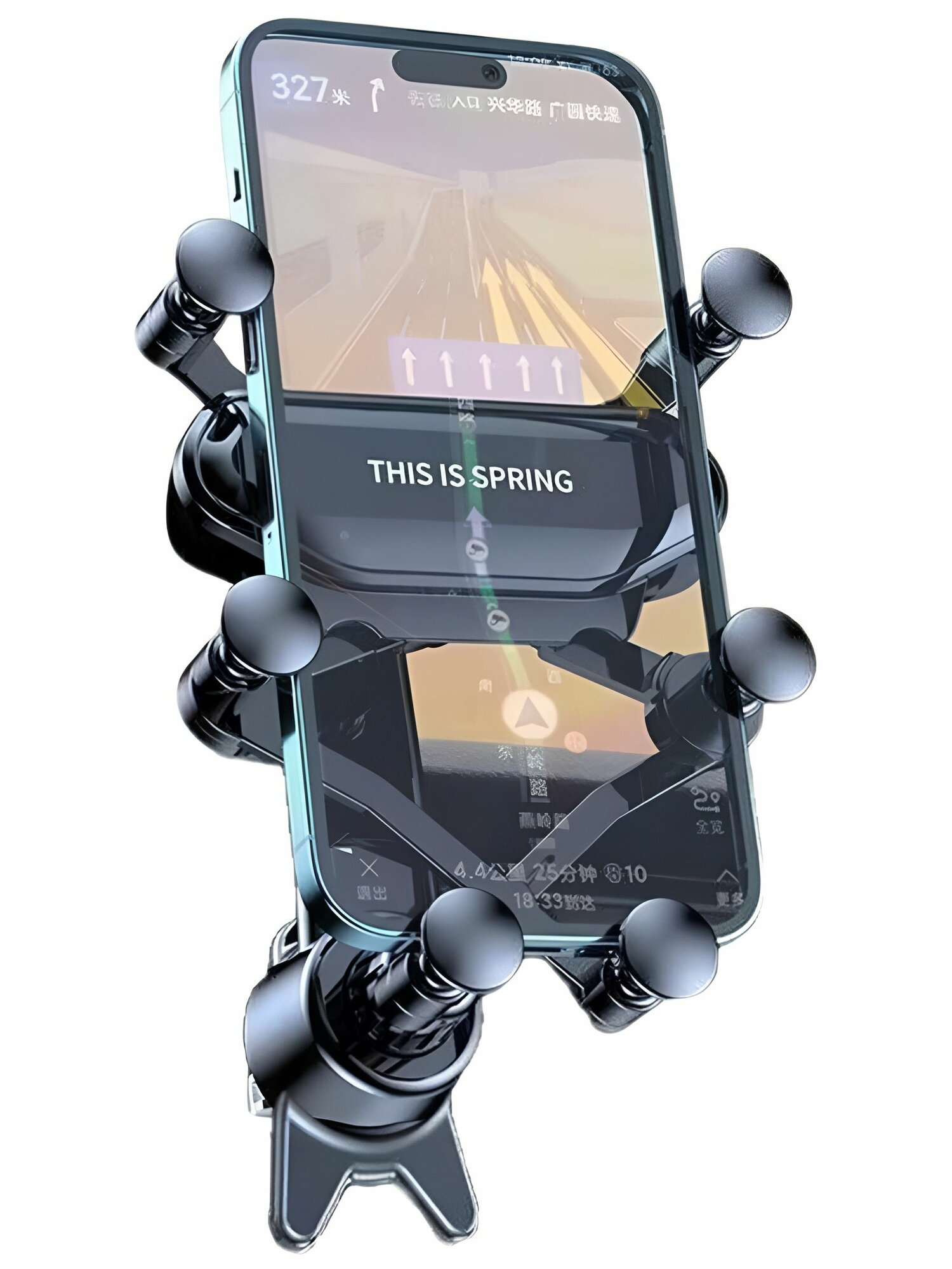 Держатель телефона универсальный, гравитационный кронштейн смартфона для машины, автомобиля — фото 1