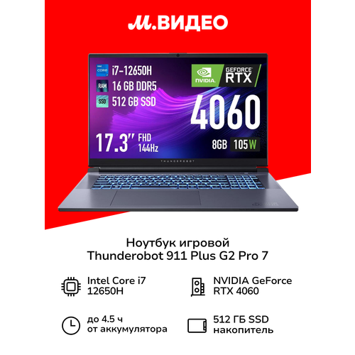 Ноутбук игровой Thunderobot 911 Plus SE 160999₽