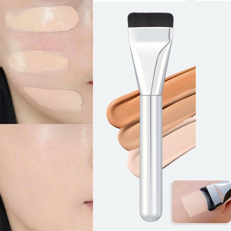 Кисть для тонального крема, ультратонкая, нейлон, пластик, 1 шт — фото 1