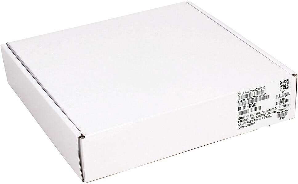 Материнская плата Asus H110M-R/C/SI (Socket1151, H110, mATX,2DDR4,8SB,4SATA3, PCI-E, SVGA, DVI, HDMI, GL, PC2133)