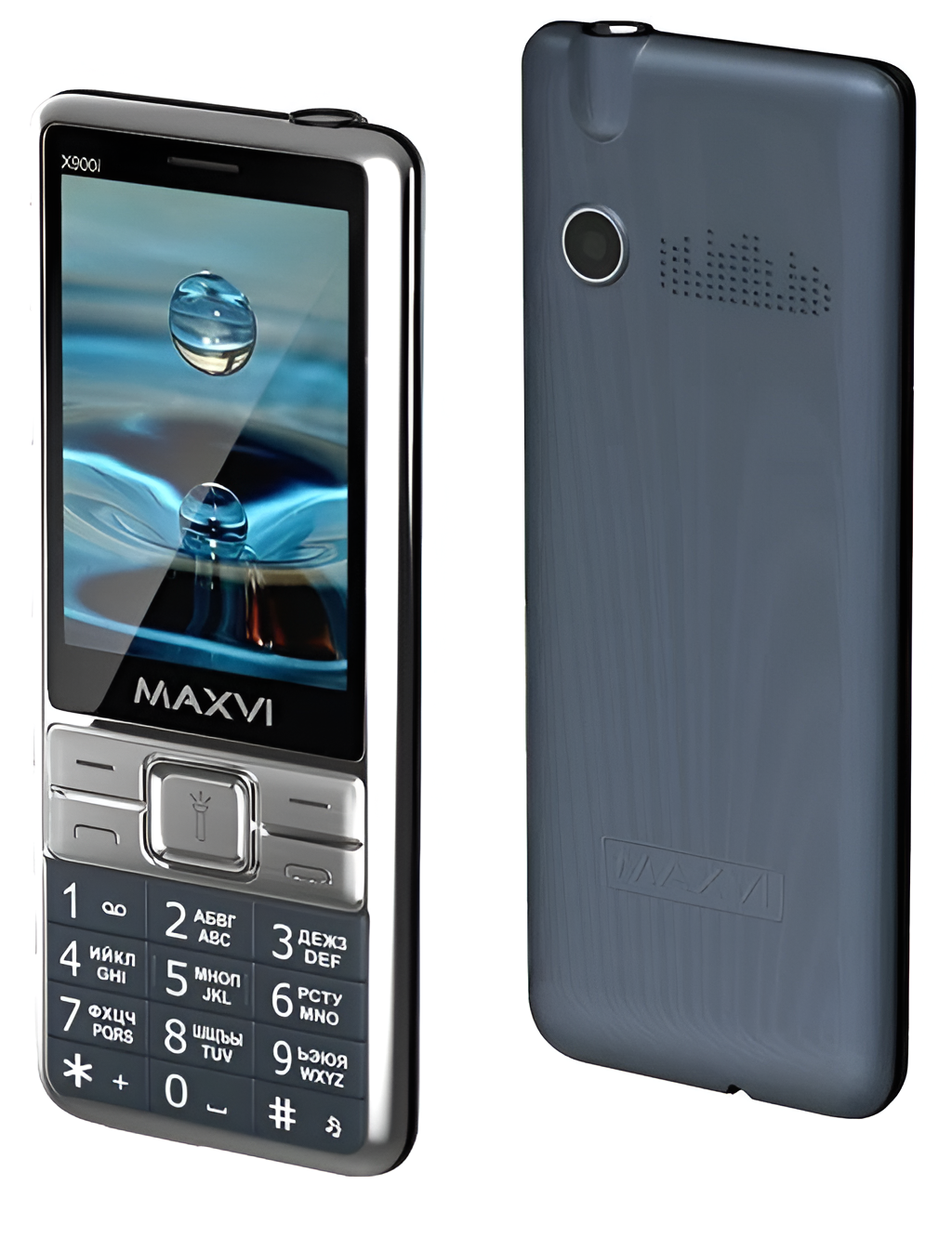 Мобильный телефон MAXVI X900i marengo, классический корпус, синий