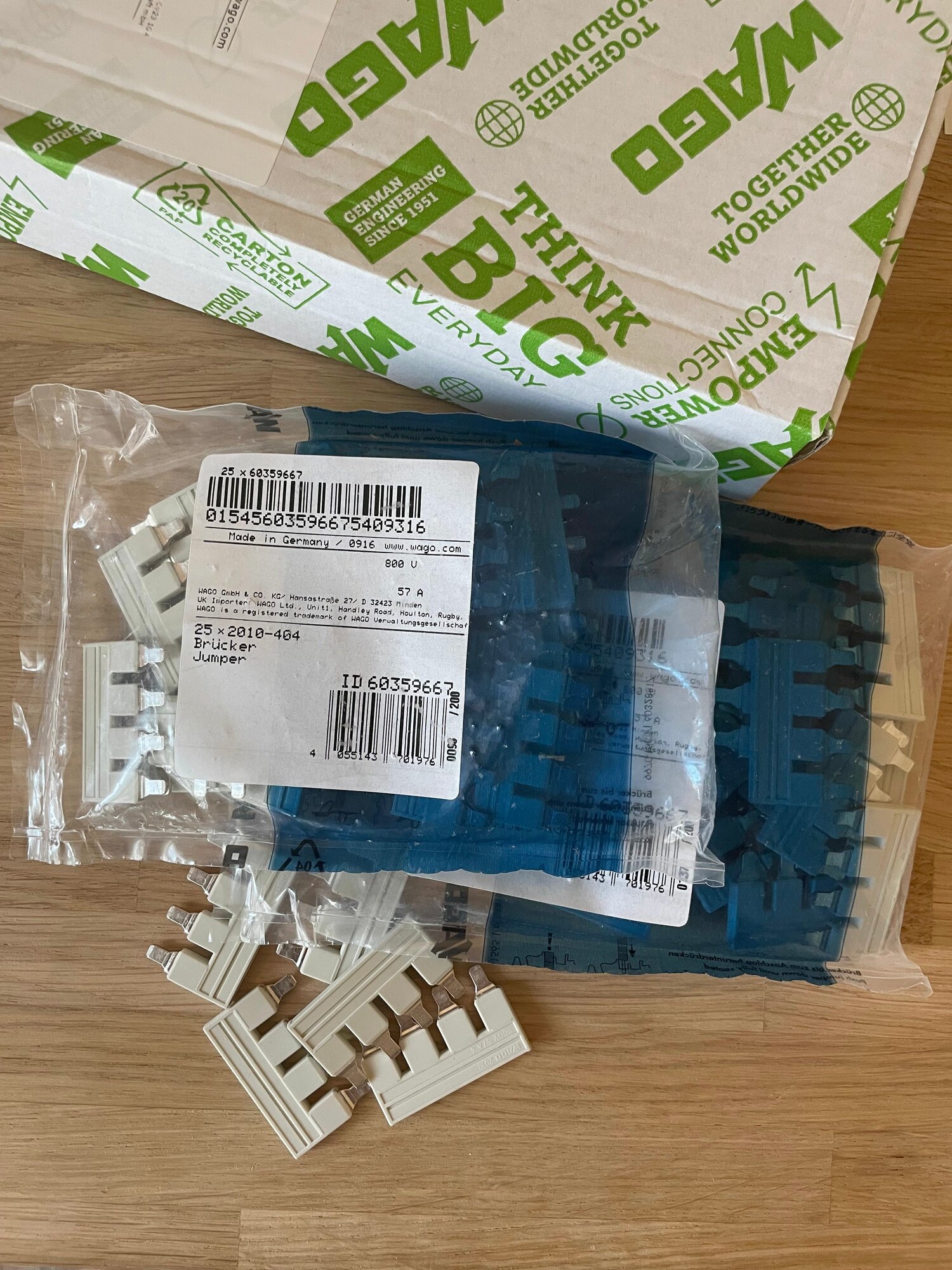 2010-404 Wago 10 шт. Перемычка типа Push-in — фото 1