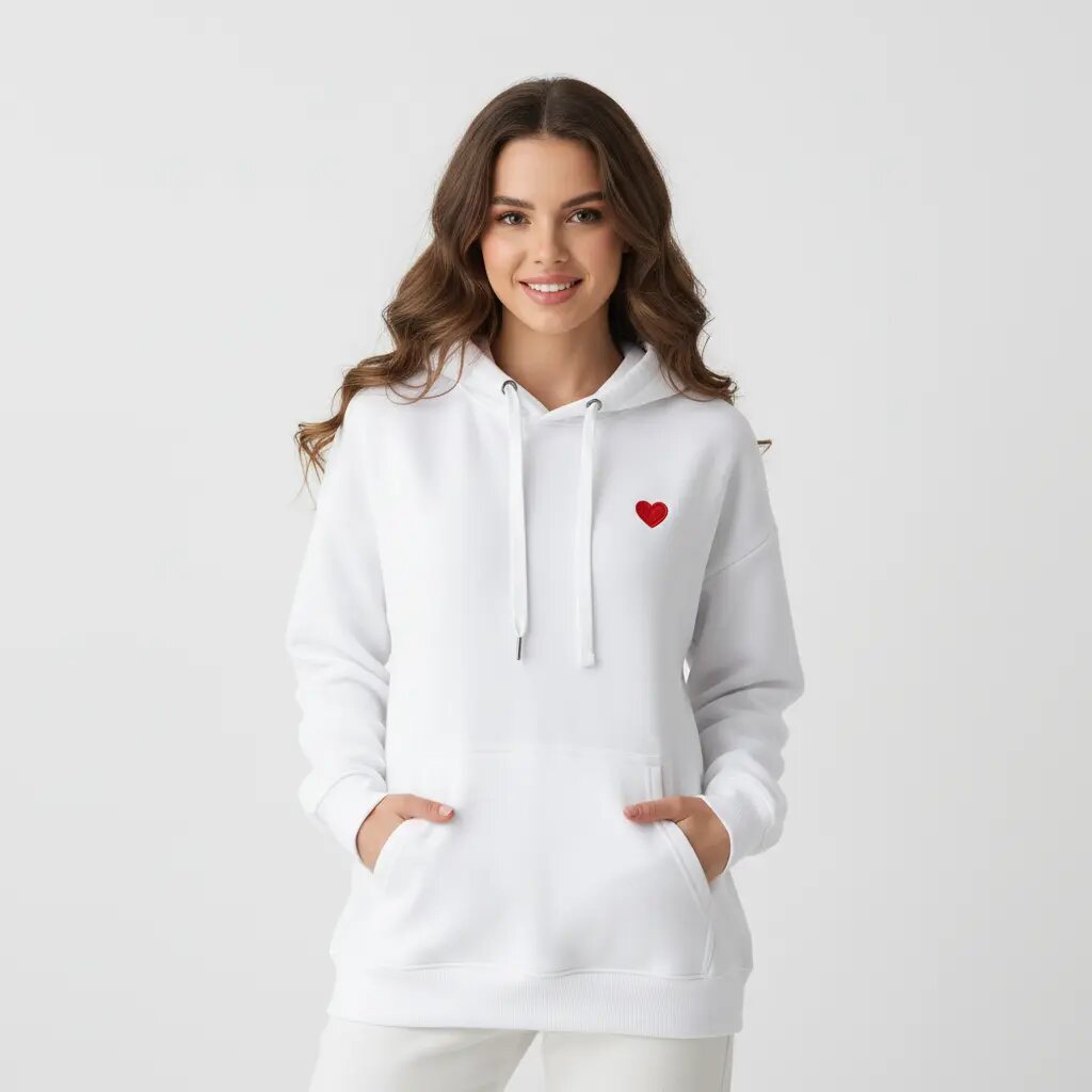 Худи  Hoodie lux, размер M, белый