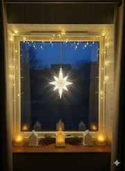 Светодиодный рождественский светильник "Бриллиант"/вифлеемская звезда/ украшение на окно/ фигура светодиодная