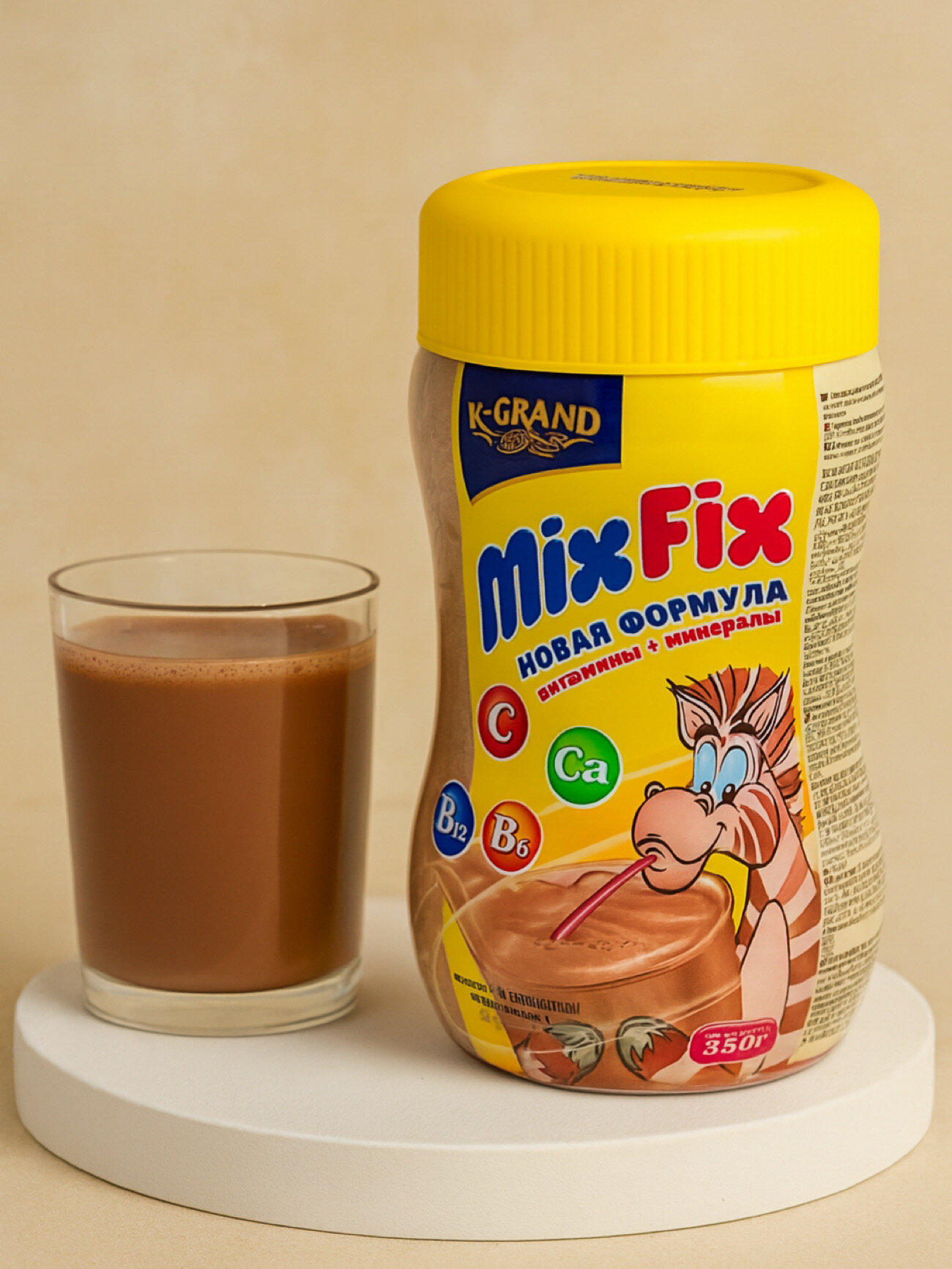 Какао-порошок Mix-Fix "K-Grand", растворимый, без ГМО и консервантов, 350г