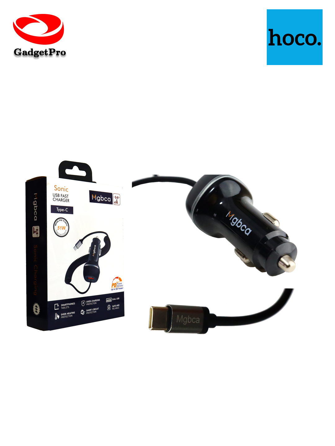 Автомобильное зарядное устройство Hoco Z14 (без кабеля), белый цвет, быстрая зарядка, надежное устройство