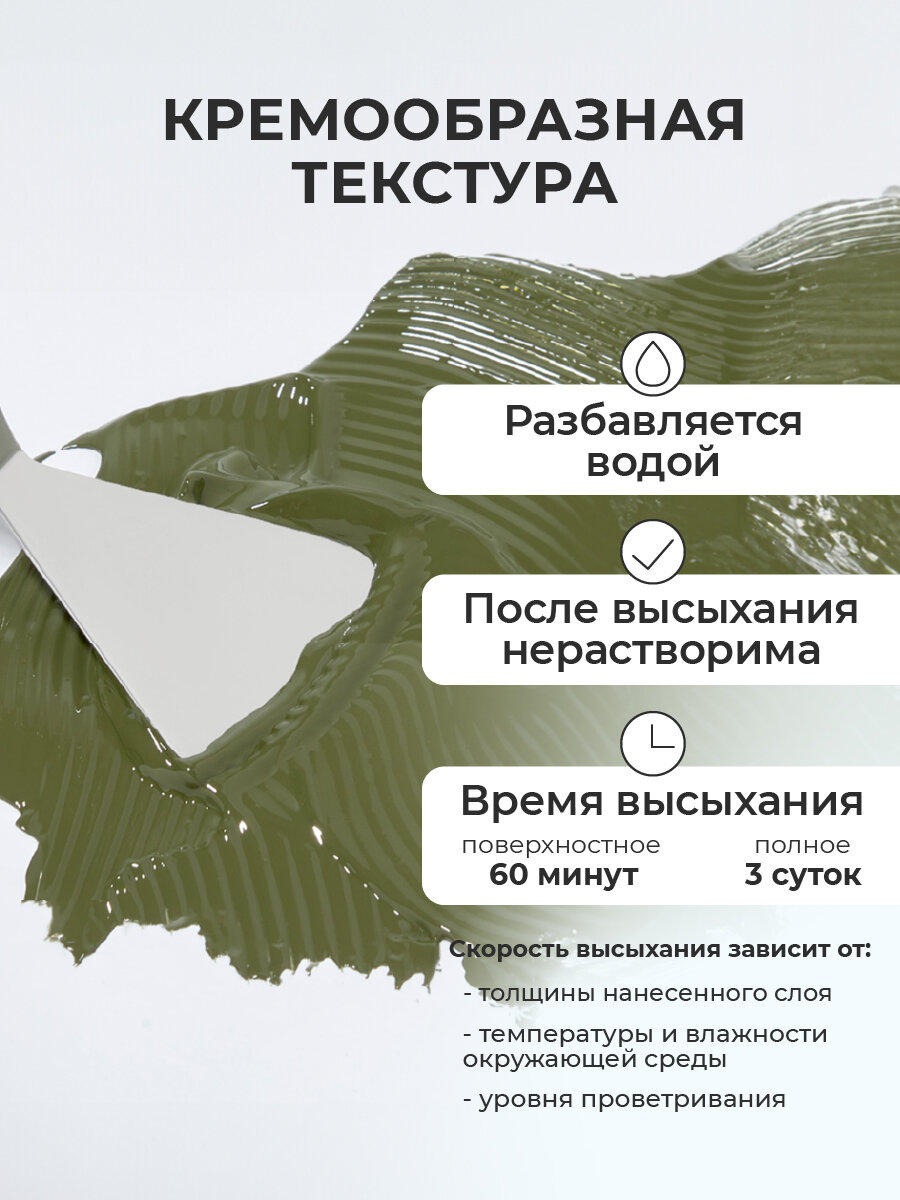 Акриловая краска Малевичъ Matisso, акрил глянцевый, оливковый, 60 мл — фото 1