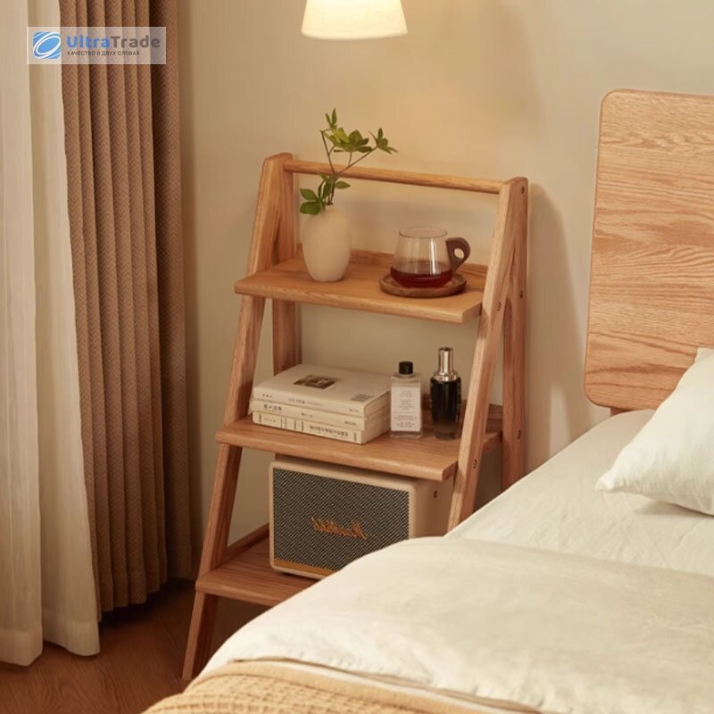 Картинки Стеллаж напольный Xiaomi Linsy Solid Oak Shelf 0.45m Wood (CO1P-A)