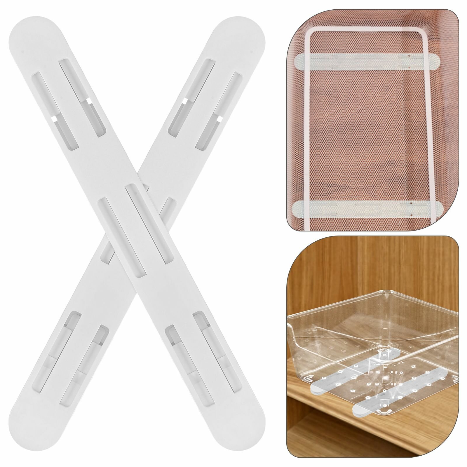 Выдвижная рейка для выдвижного ящика шкафа-купе 2шт белая