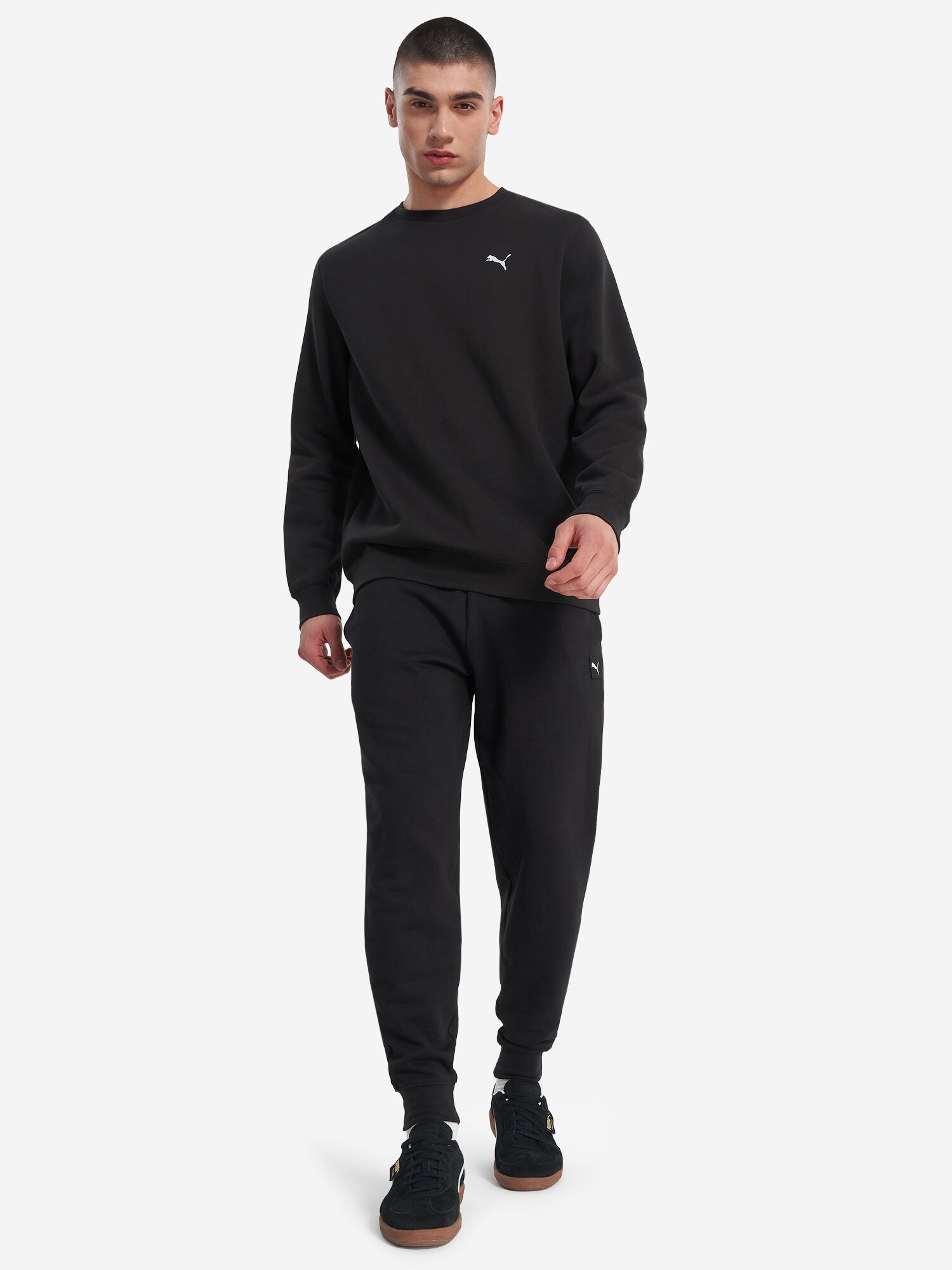 Свитшот спортивный PUMA, размер L, , черный — фото 1