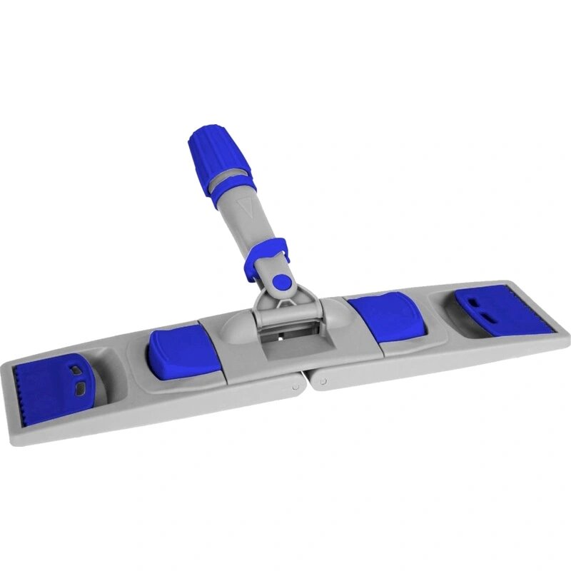 Держатель МОПа универс/зажимы пластик LuscanProf 40х11см серый/синий