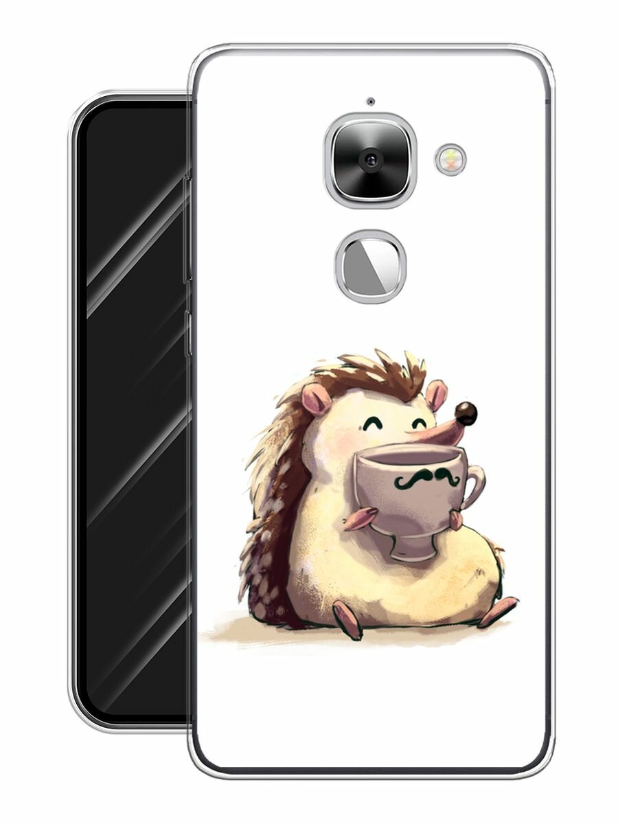 Чехол на LeEco Le 2/2 pro / Лееко Ле 2/2 про с принтом "Еж кофеман" — фото 1