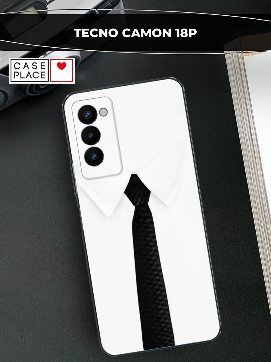 Чехол на Tecno Camon 18P / Техно Камон 18Р с принтом "Галстук"