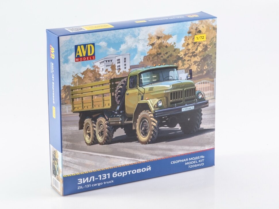 Сборная модель ЗИЛ-131 бортовой (1/72) 7208AVD — фото 1