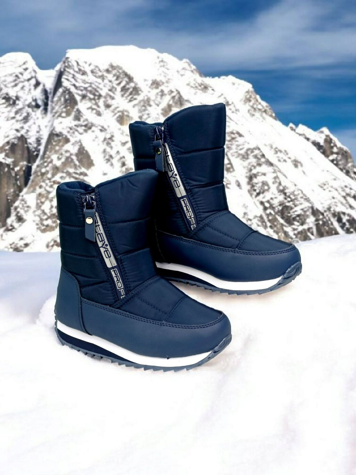 Дутики , размер 30, синий — фото 1