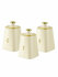 Hause Roland набор баночек для специй, 3 предмета (S, T, C) - Бел...