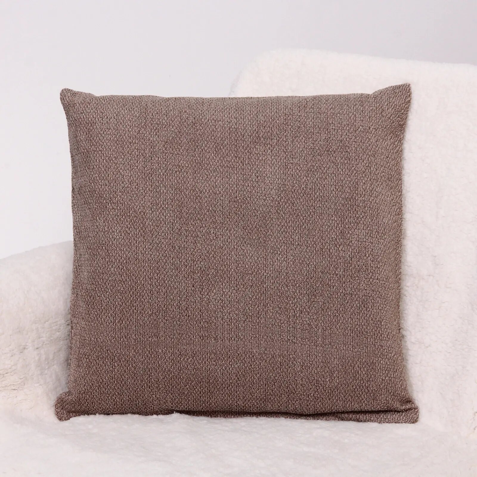 Чехол для декоративной подушки «ALMA» 43*43 см цвет темный беж