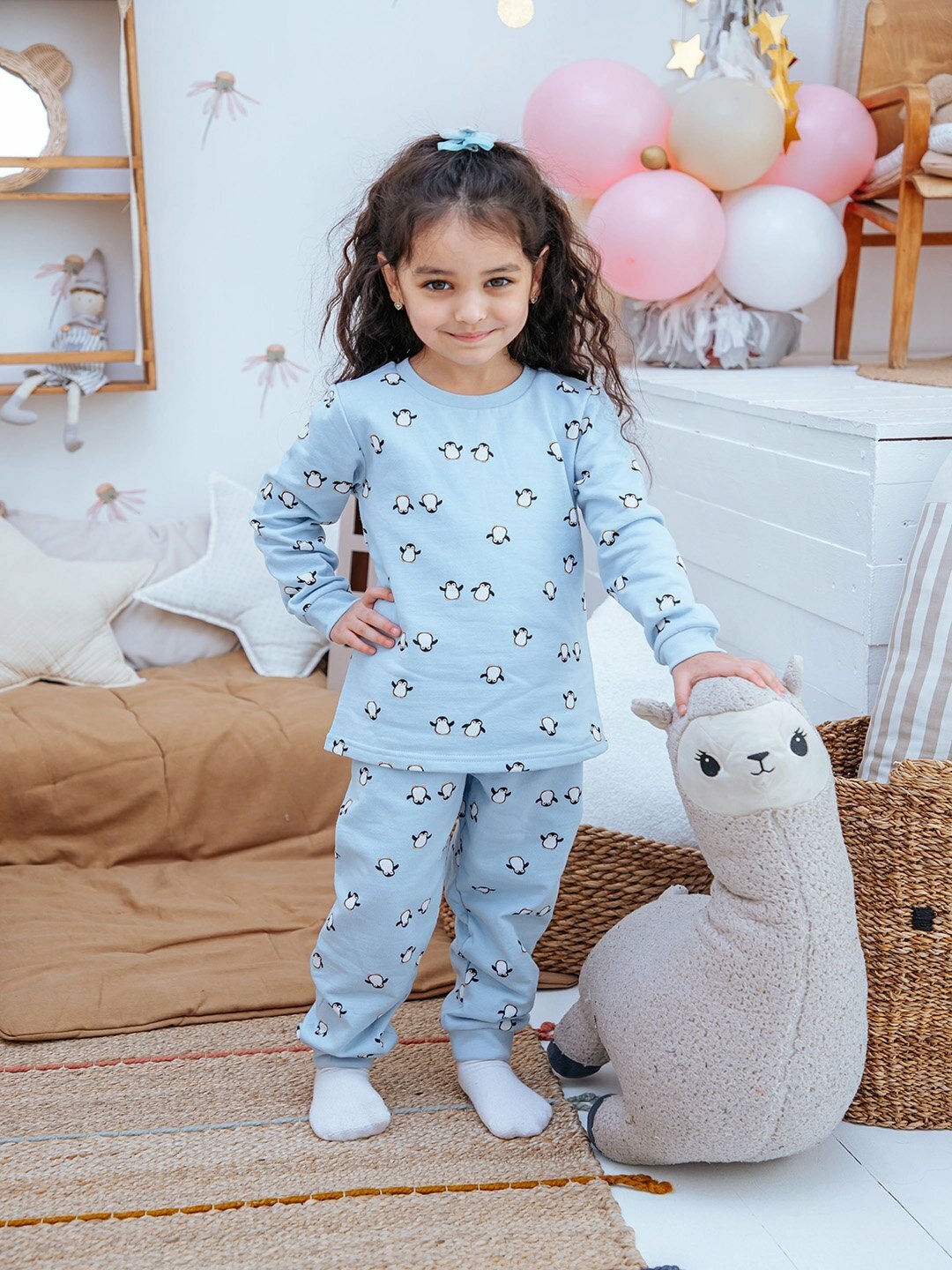 Пижама neo, размер 116, голубой — фото 1