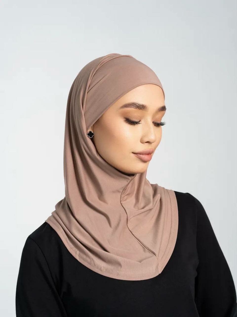 Платок  Boni, sharf, romol,ayollar ,qizlar uchun для девочек и женщин,80х45 см, кофейный — фото 1