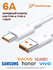 Кабель для быстрой зарядки для Vivo, Huawei, Xiaomi, Honor, Samsung 6A USB Type-...