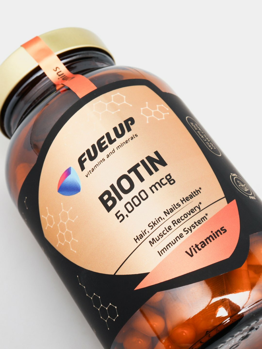 Биотин (BIOTIN) 5000 мкг 60 табеток ФуелАП стекляная упаковка