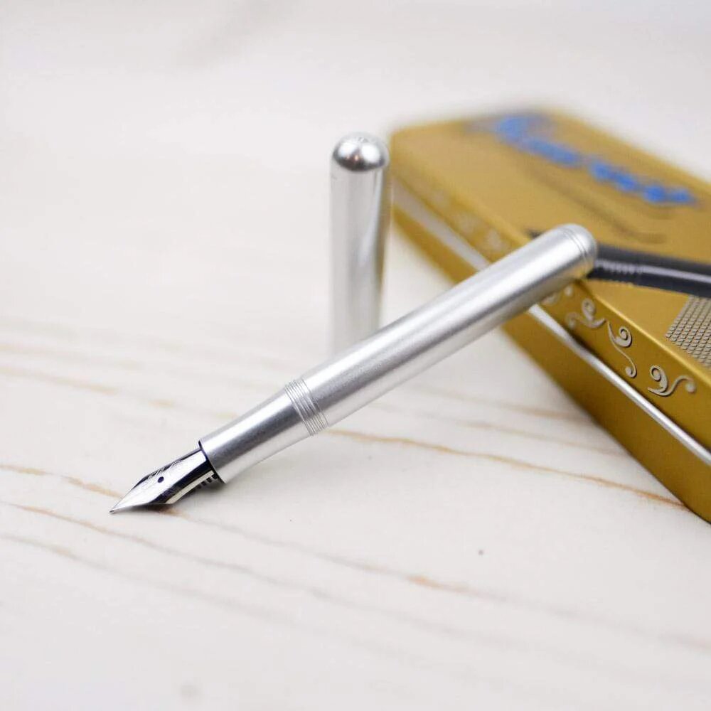 Перьевая ручка компактная Kaweco Liliput с пером B 1.1мм серебристая (10000150)