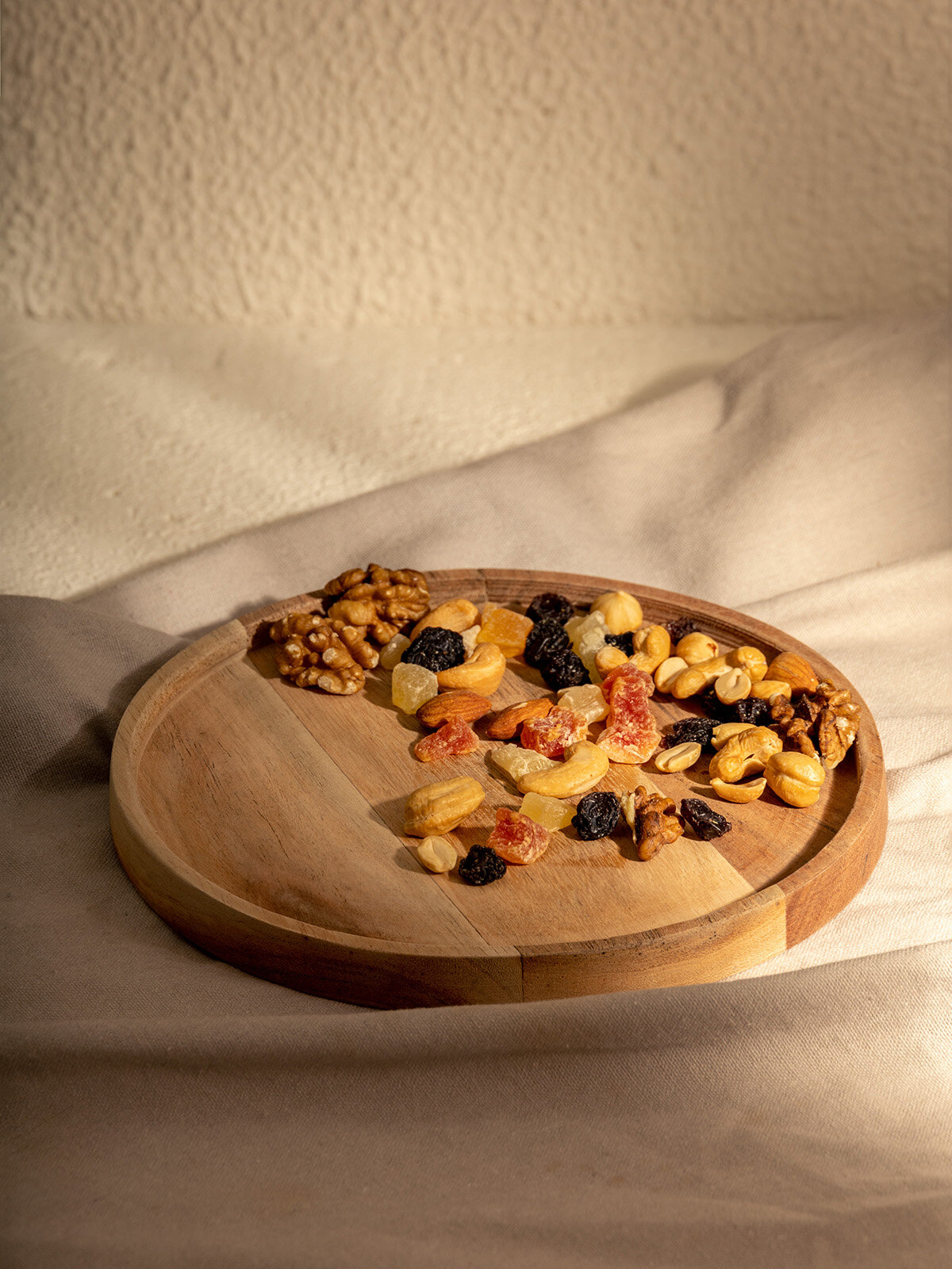 Менажница деревянная DeNASTIA, круглая, D20 см, бежевый, KB00029