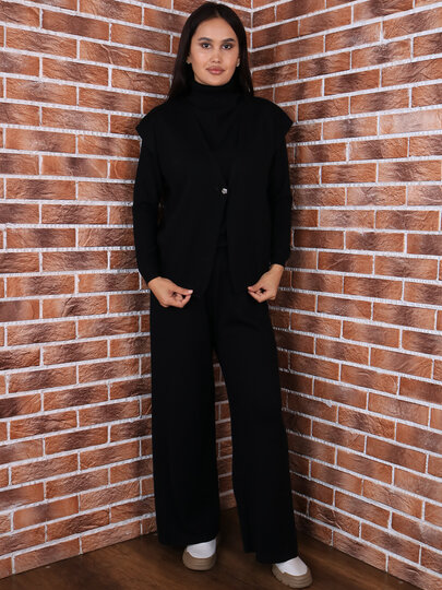 Свитер , размер 48, черный — фото 1