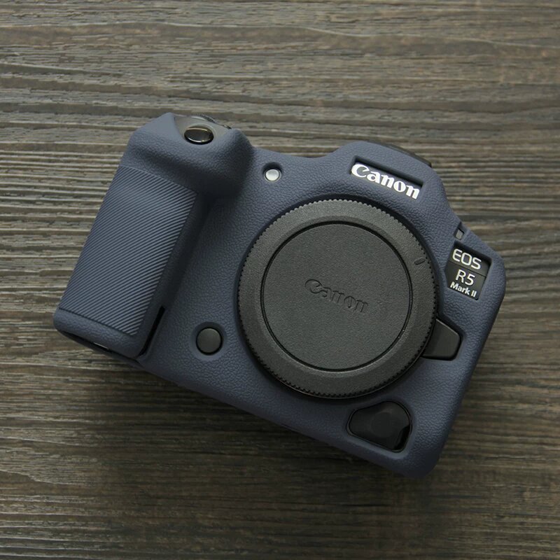 Кейс из силикона для камеры Canon R5 Mark II, бирюзовый защитный чехол для зеркальных и беззеркальных камер с