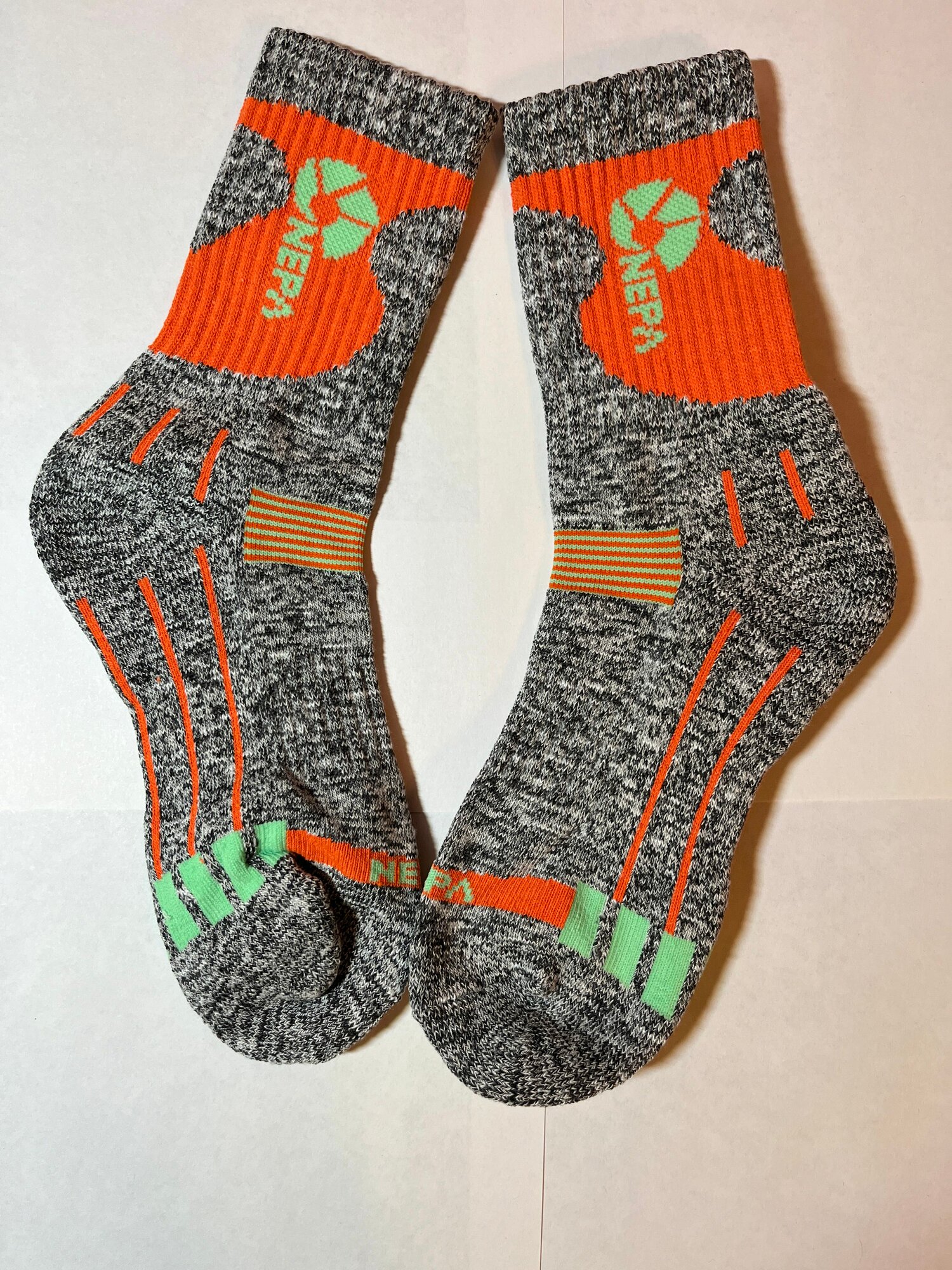 Носки NEPA, размер 24, оранжевый, серый — фото 1