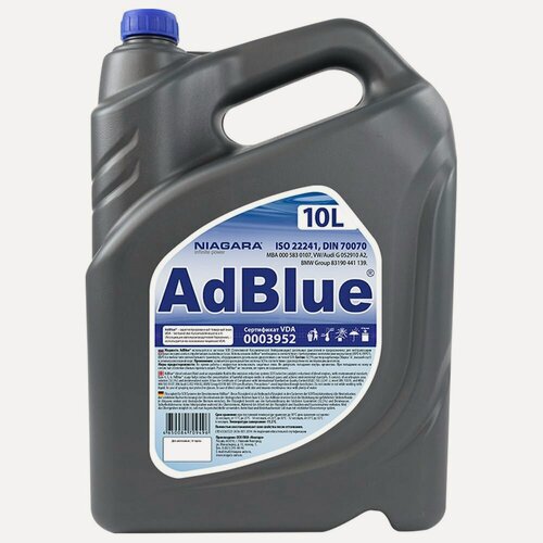 Изображение товара Жидкость NIAGARA AdBlue 10 л, мочевина, для систем SCR Евро 4/5/6 004008000012