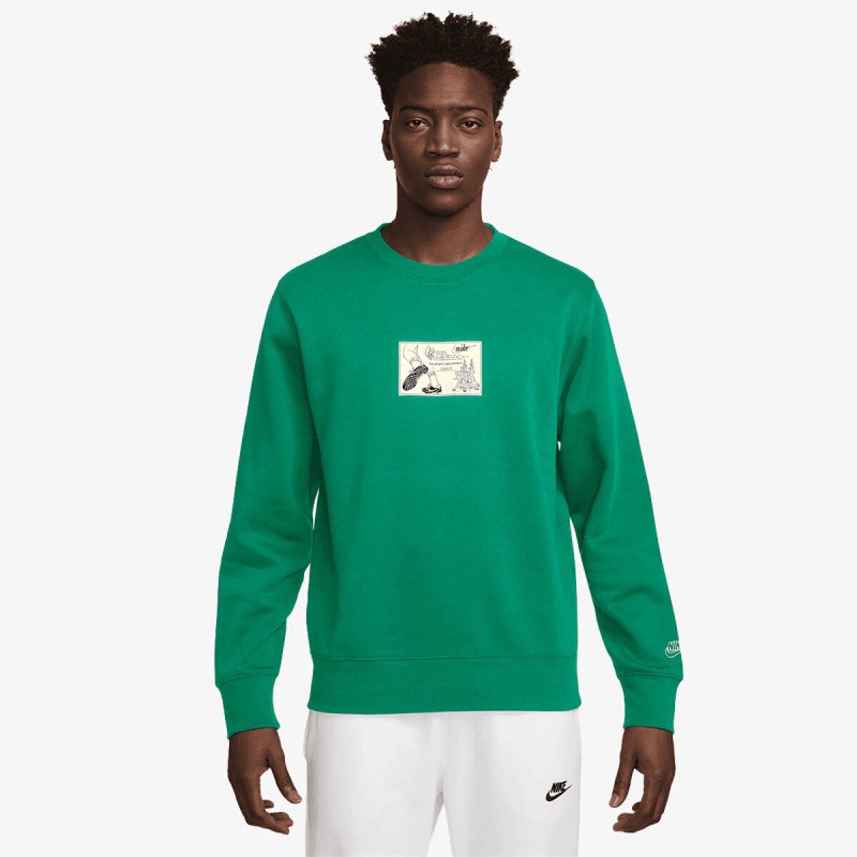 Толстовка NIKE Club, размер L , , зеленый