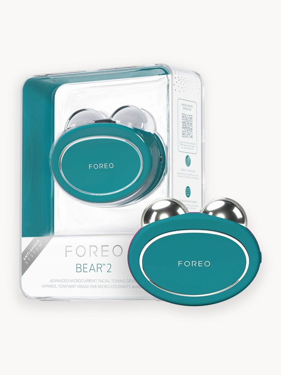 FOREO BEAR 2 Микротоки для лица Evergreen