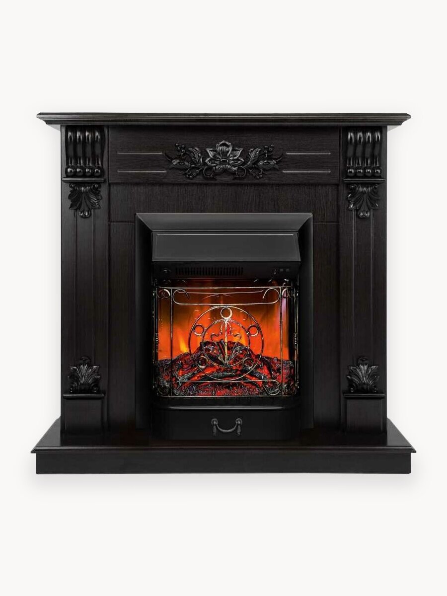 Камин RealFlame "Ottawa DN", электрический, с эффектом живого огня с очагом Majestic Lux Black