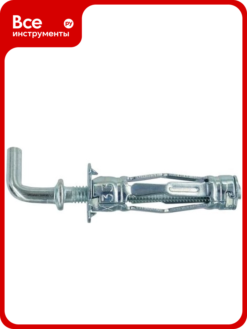 Анкер для листовых материалов европартнер с L-образным крюком MULTI PRO оцинкованный 4/13 мм 2 шт MPR 0378