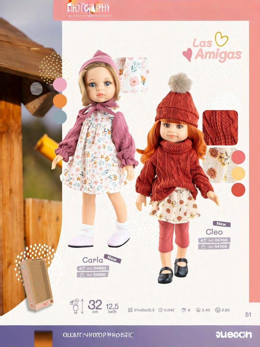 Кукла Клео Paola Reina, 32 см (Испания) — фото 1